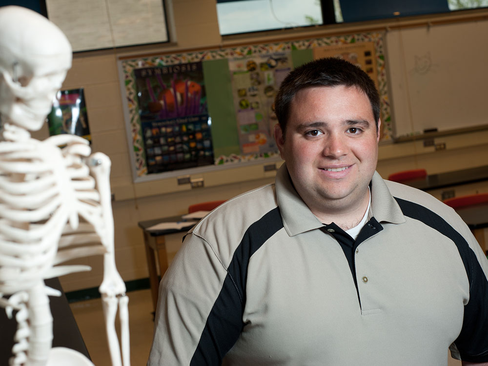 Pictured is M.Ed. alumnus Chris Colonna.